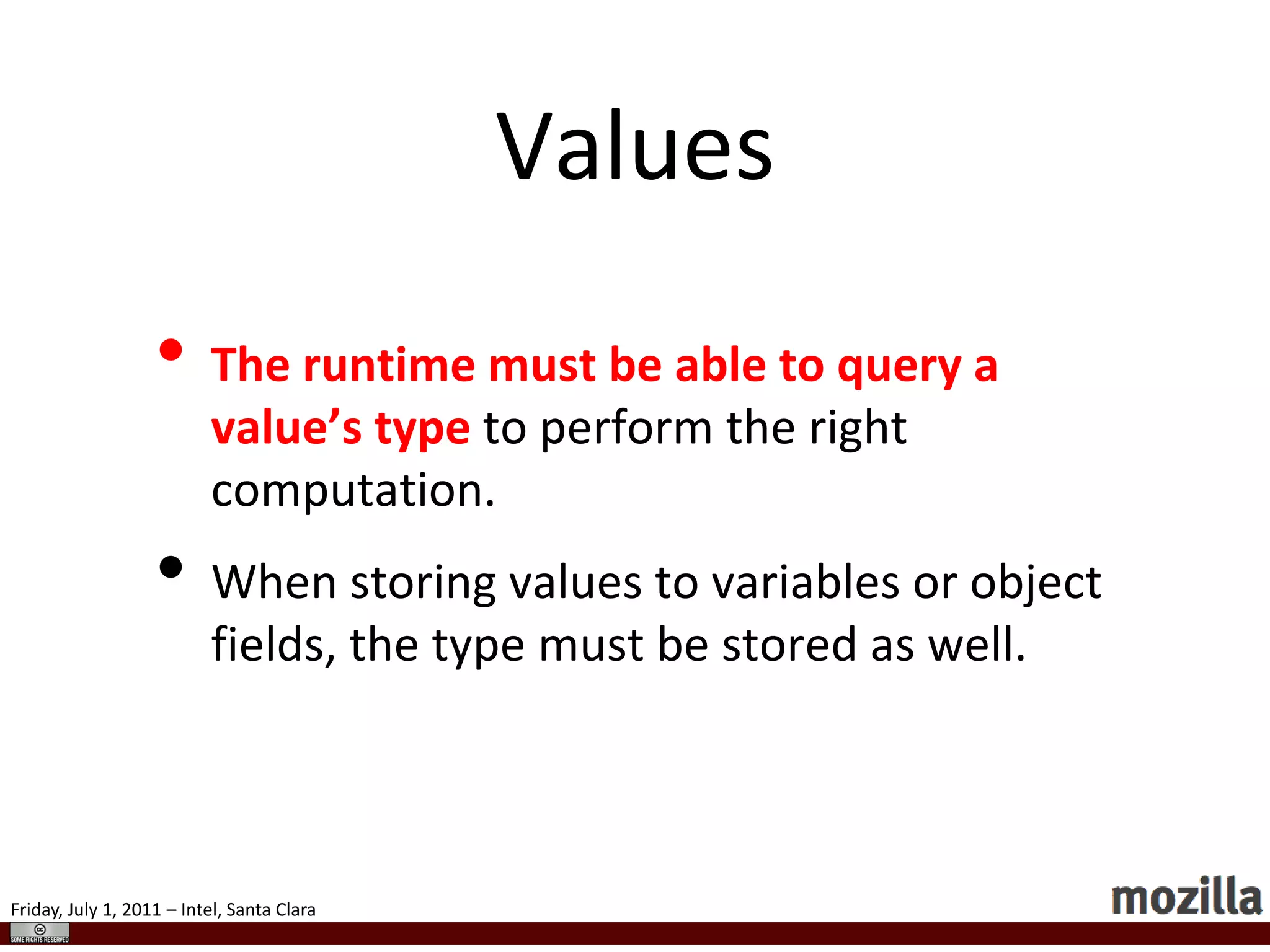 Properties may be deleted or added at any time!var point = { x : 5, y : 10 };deletepoint.x;point.z=12;