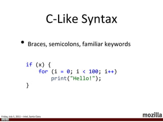 CSSCascading Style SheetsSeparates presentation from content<b class=”warning”>This is red</b>.warning {color: red;text-decoration: underline;}