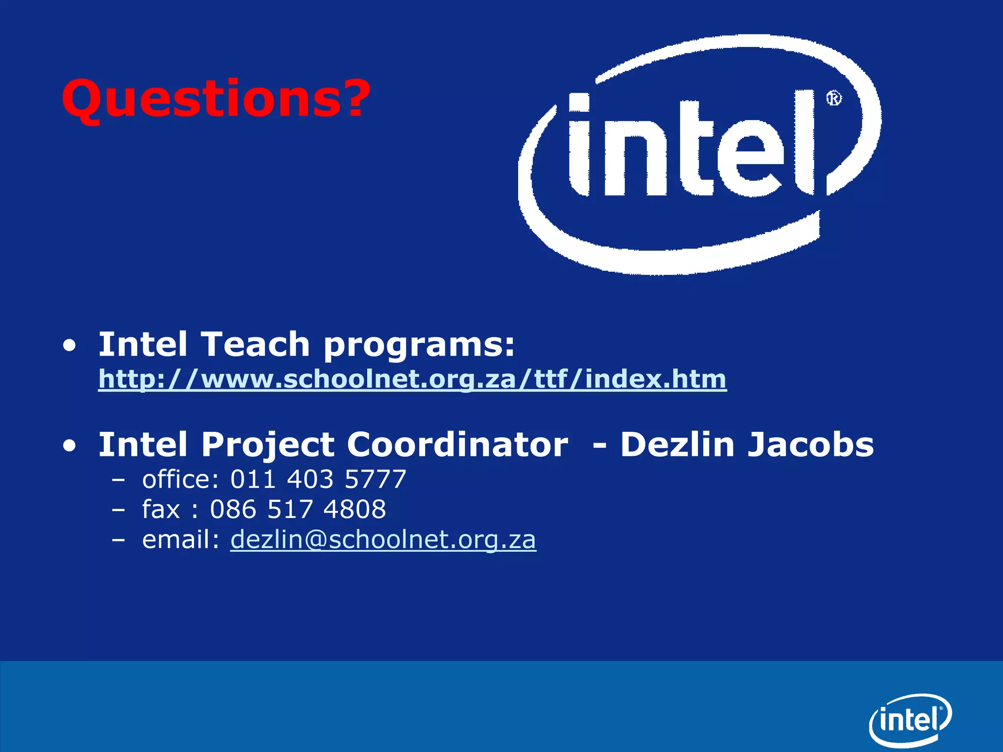 Use Projects characteristics checklist handout12