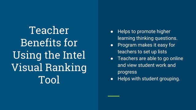 Intel visual ranking tool | PPT