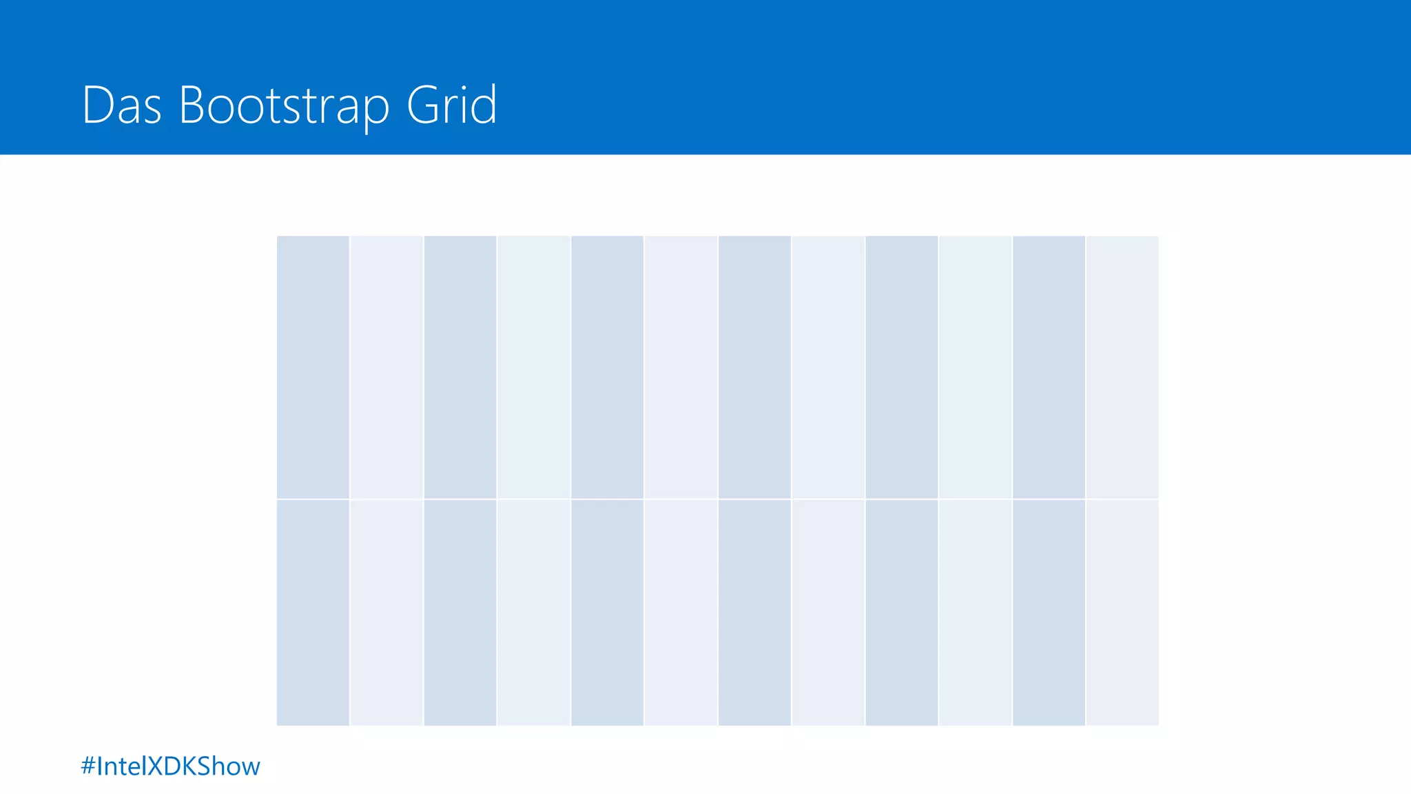 Das Bootstrap Grid
#IntelXDKShow
 