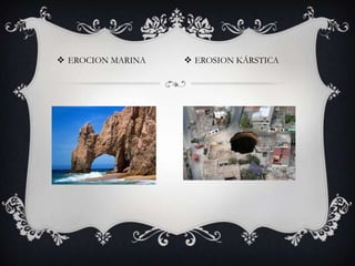 EROCION MARINAEROSION KÁRSTICA