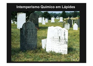 Intemperismo Químico em Lápides




                            Fig. 7.1
 