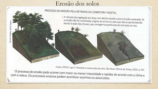 Erosão dos solos
 