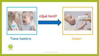 el sonido de la hierba al crecer
¿Qué hará?
Tiene hambre. Comer.
 