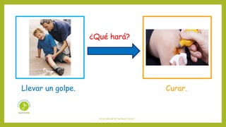 el sonido de la hierba al crecer
¿Qué hará?
Llevar un golpe. Curar.
 