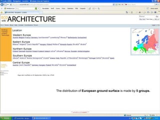 The distribution of European ground surface is made by 5 groups.
 
