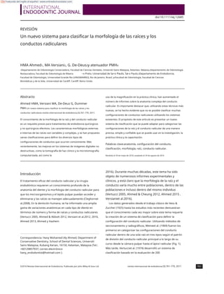 Int Endodontic J - 2016 - Ahmed - A new system for classifying root and ...