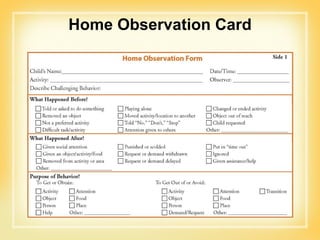 Home Observation Card 