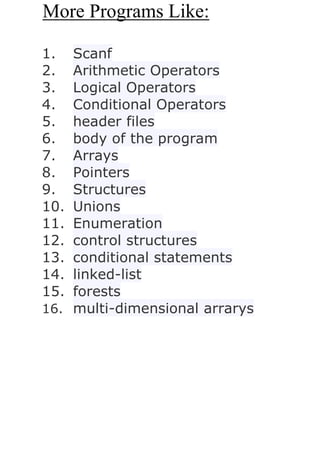 internship file on c language | PDF