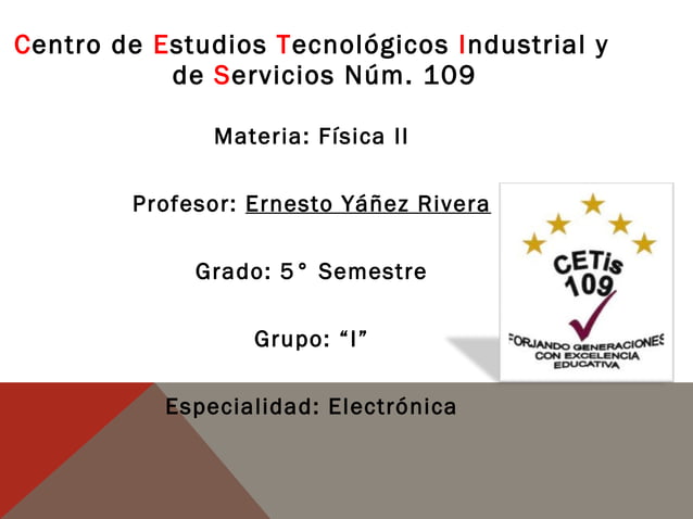 Intensidad Del Campo Electrico