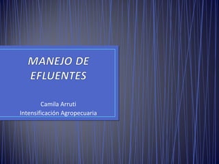 Camila Arruti
Intensificación Agropecuaria
 