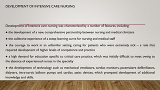 Intensive care nursing unit one week one | PDF