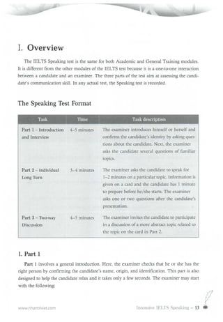 Intensive ielts speaking | PDF