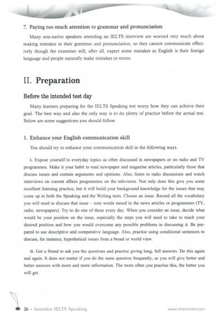 Intensive ielts speaking | PDF