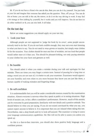 Intensive ielts speaking | PDF