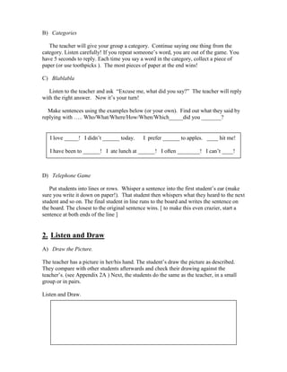 Intensive listening activities | PDF