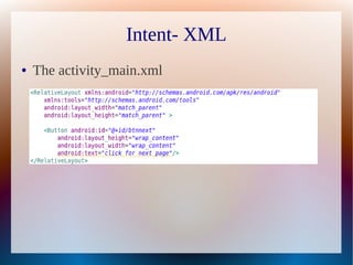 Intent in android | PDF