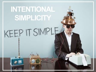 INTENTIONAL
SIMPLICITY
 