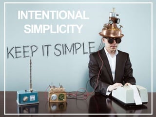 INTENTIONAL
SIMPLICITY
 