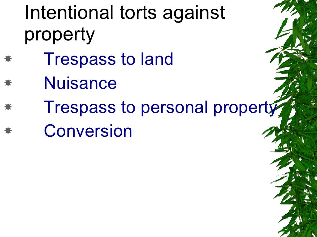 Intentional Tort
