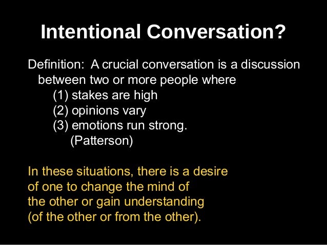 the definition of conversation