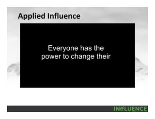 Applied Influence
 