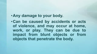 Intentional Injury Prevention, Safety and First Aid.pptx