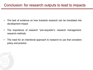 Intentional stakeholder outreach using Outcome Mapping: Ecosystem approaches to the better management of zoonotic emerging infectious diseases in the Southeast Asia region (EcoZD) project