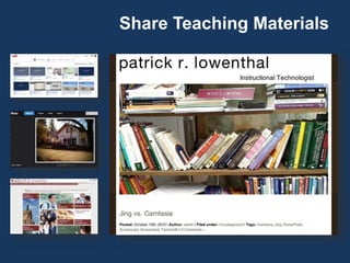 Share Teaching Materials
 