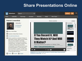 Share Presentations Online
 