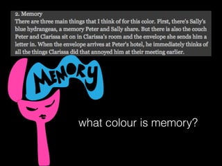 what colour is memory?
 