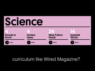 curriculum like Wired Magazine?
 