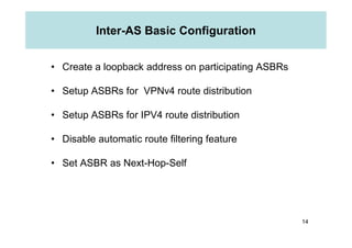 Iv4 Basic Set Inter-AS MPLS VPN Deployment | PDF