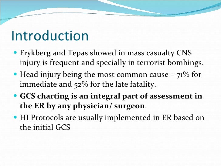 inter observer variability in gcs scoring in a level i trauma centre gcs charting