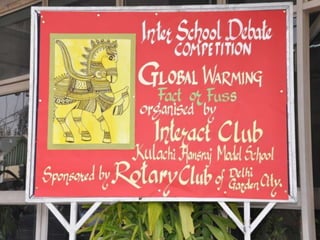 Inter school debate 2011