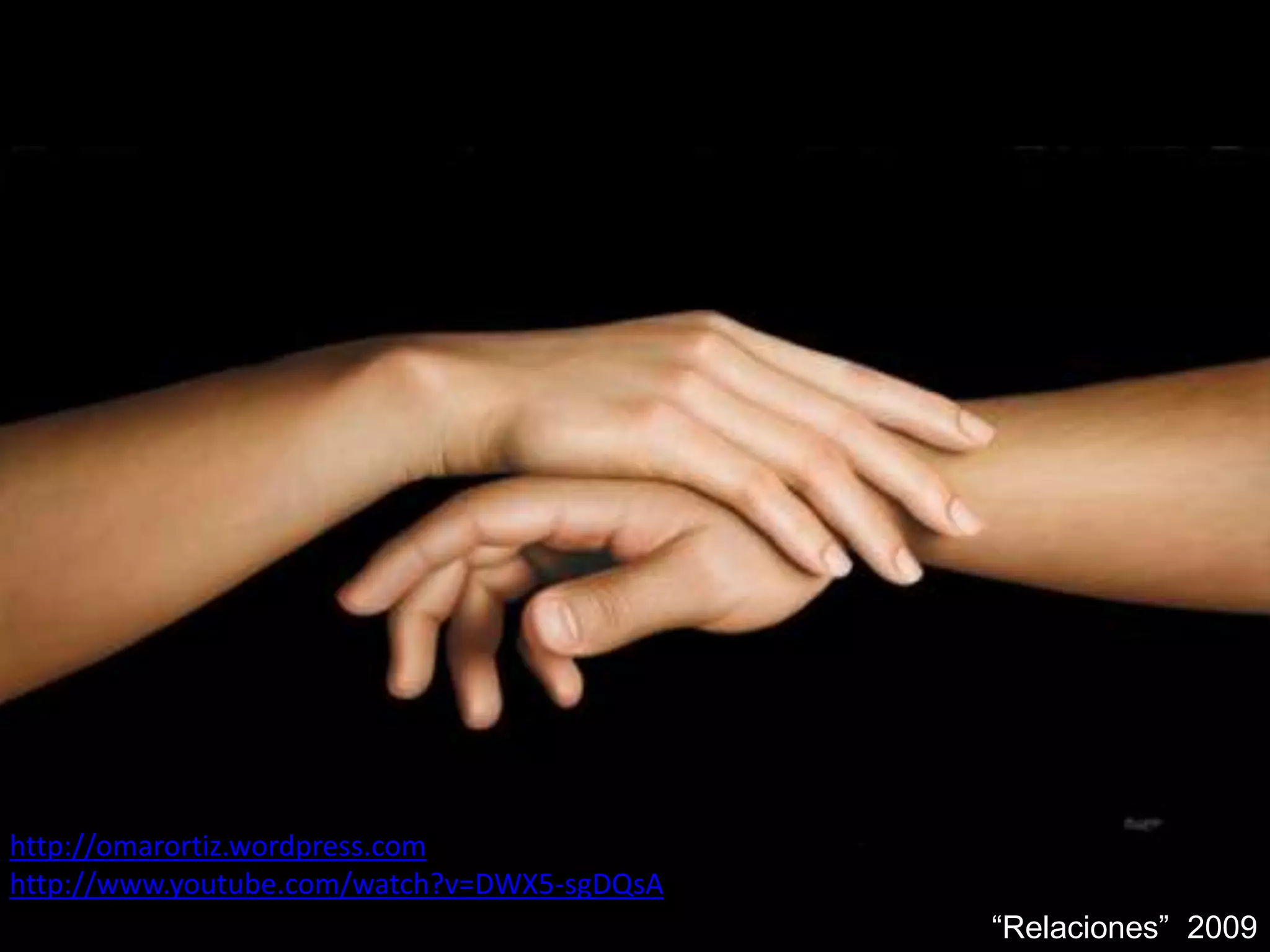 http://omarortiz.wordpress.com
http://www.youtube.com/watch?v=DWX5-sgDQsA
“Relaciones” 2009

 