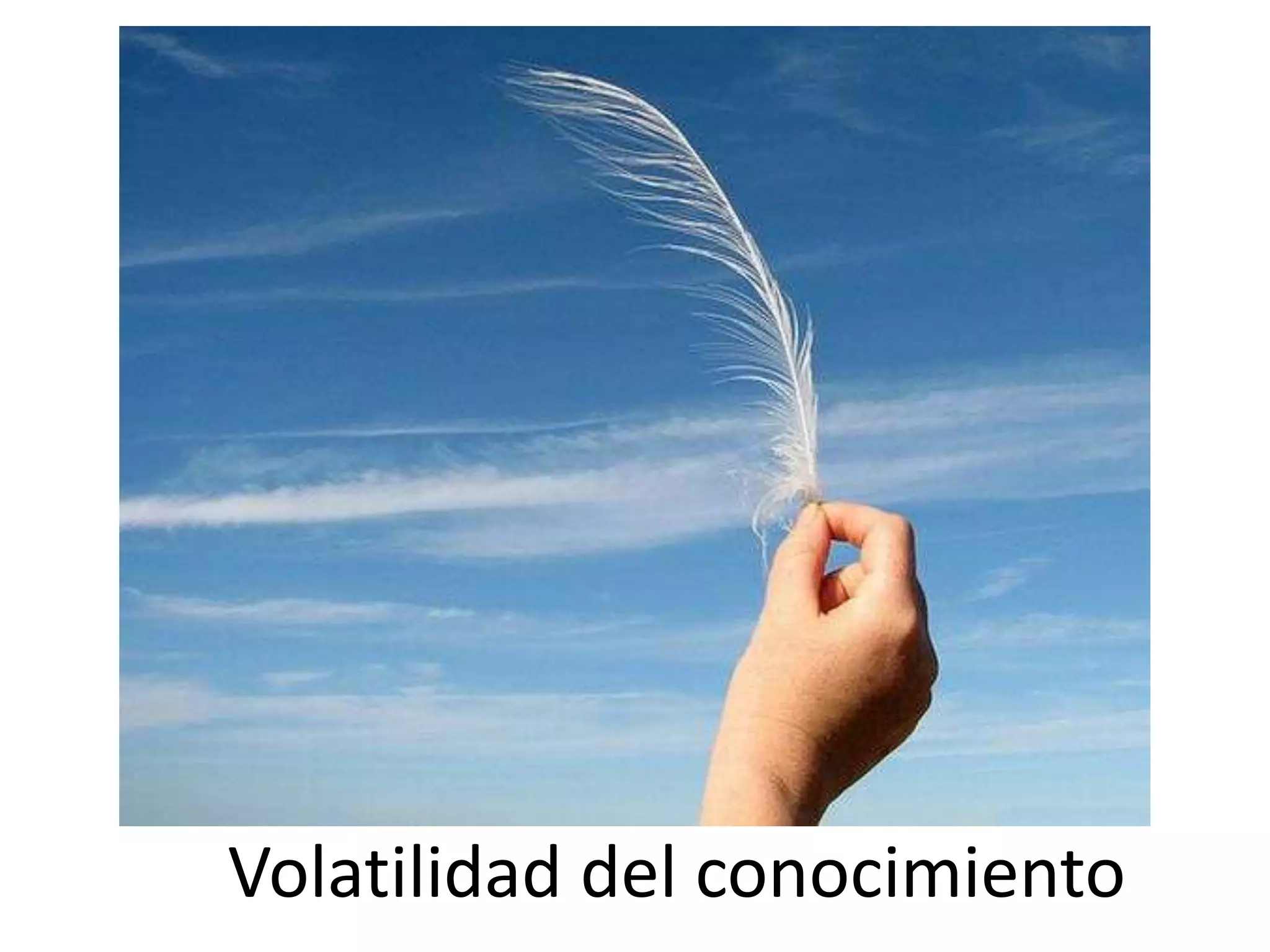 Volatilidad del conocimiento

 