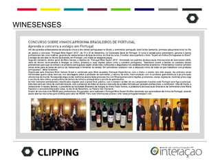 WINESENSES




     CLIPPING
 