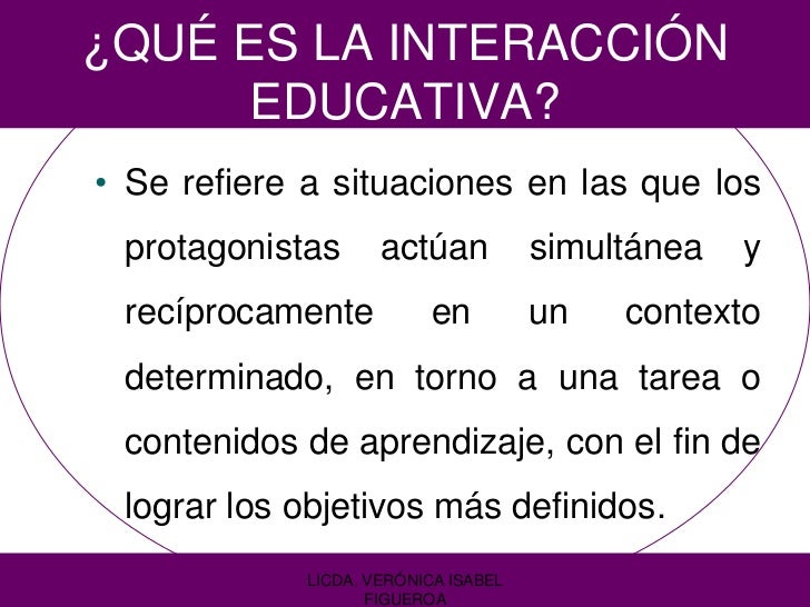 Interaccion educativa