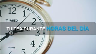 TUITEA DURANTE HORAS DEL DÍA
 