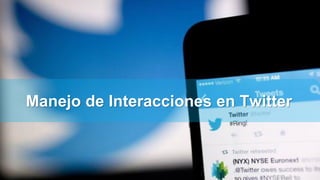 www.ideaworks.la
Manejo de Interacciones en Twitter
 