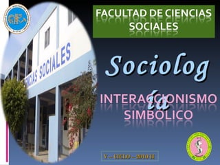 Sociología V – CICLO – 2010 II  