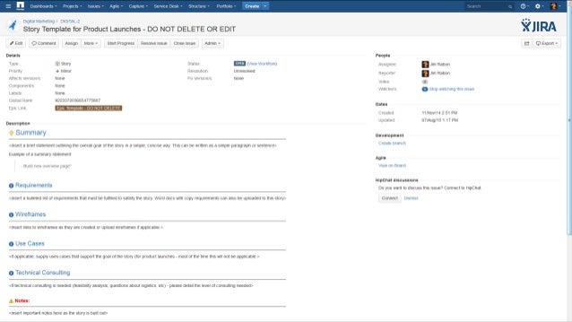 how to take a business team from waterfall to agile user story template jira