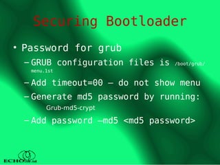 linux security: interact with linux