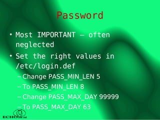 linux security: interact with linux