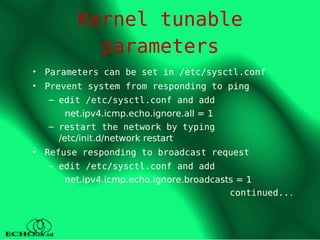 linux security: interact with linux