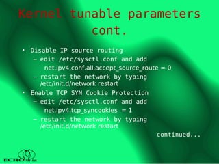 linux security: interact with linux