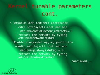 linux security: interact with linux