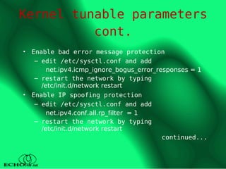 linux security: interact with linux